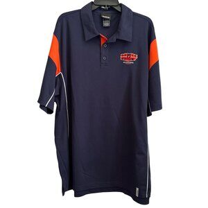 Reebok Super Bowl XLIV Polo Shirt XL Navy/Orange Football Fan Gear
